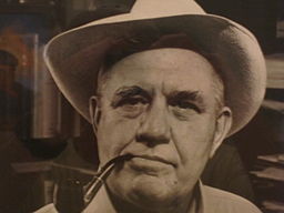 I took photo of J. Frank Dobie at National Portrait Gallery in Washington, D.C., with Canon camera. U.S. government photo. Public domain