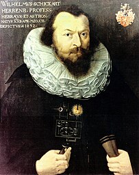 Portrait of Wilhelm Schickard at Tübingen University
