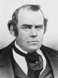 Photo of Parley P. Pratt, a leader in the Latter Day Saint movement (and specifically in The Church of Jesus Christ of Latter-day Saints) and one of the original members of the Quorum of the Twelve Apostles.