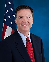 James Comey's official portrait as the Seventh Director of the Federal Bureau of Investigation.