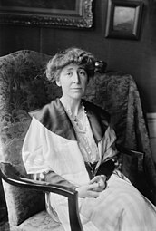 Jeannette Pickering Rankin (1880-1973), a member of the United States House of Representatives who was elected in 1916 as the first woman to serve in the U.S. Congress. Glass negative 5 x 7 in. or smaller.
