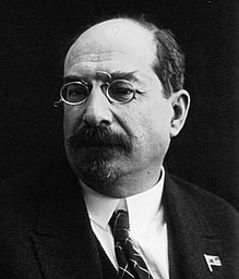 Russian politician Anatoly Lunacharsky (1875-1933) as Soviet People's Commissar of Enlightenment in 1925.