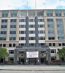 National Education Association Headquarters by the White House in Washington, DC.