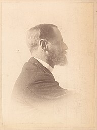 Portrait of Frederick B. Schell, Albumen silver print mounted in an album