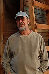 This is a portrait of Robert Mangold the minimalist painter.