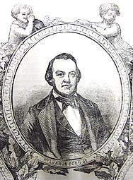 Portrait of Sylvanus Cobb, Jr., in: Gleason's Pictorial, Jan. 1852.