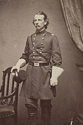 Title: Major Curtiss C. Gardiner of Co. I, 27th New York Infantry Regiment in uniform
Abstract/medium: 1 photograph : albumen print on card mount ; mount 11 x 7 cm (carte de visite format)