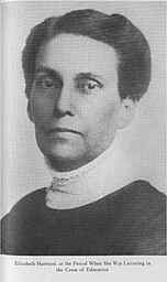 Elizabeth Harrison founder of the National College of Education, now National-Louis University.