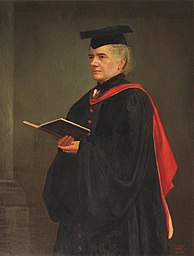 
A portrait of Margaret Dunlop Gibson in the Westminster College, Cambridge. Signed: 