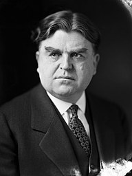 John L. Lewis was photographed by Charles Bretzman in 1927. At the time he was the President of the United Labor Bank & Trust Co. located at 2 E. Market Street. He was also the leader of the United Mine Workers of America from 1919 to 1960. The union had its headquarters on the 11th floor of the Merchants Bank Building in Indianapolis until 1934 when it moved to Washington, D.C.