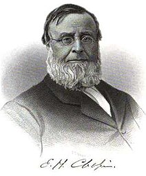 Edwin Hubbel Chapin, 19th century Unitarian Universalist preacher.