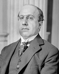 Photograph shows Jacob Hollander who was scheduled to testify at the 1915 hearings of the federal Commission on Industrial Relations at the New York City Hall, New York City.