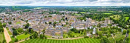 aerial panorama of Oxford