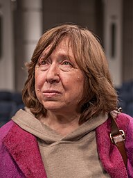 Svetlana Alexievich, writer from Belarus, taken in Berlin Jewish Community House