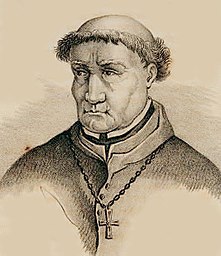 Grand Inquisitor Tomás de Torquemada, Lithograph, Biblioteca Nacional, Madrid