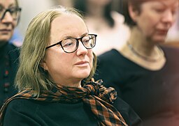 Российский литературовед, издатель Елена Шубина в Российской государственной детской библиотеке.