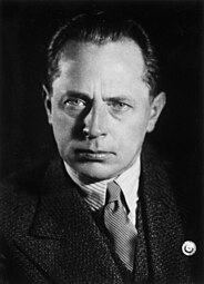 Heinrich Hoffmann portrait, 1930s.
Perhaps taken in his studio in Munich.

Source: U.S. Gov. NARA, Eva Braun's album no. 2.
