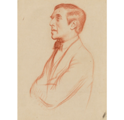A drawing of author Humbert Wolfe by Sir William Rothenstein