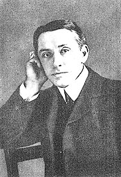 Portrait of the author J. S. Fletcher, scanned from the frontispiece of his autobiography, 'Memories of a Spectator' (1912), now in the world public domain.