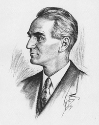 1931 sketch of California Institute of Technology Professor Eric Temple Bell