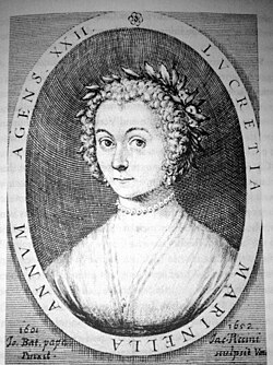 Portrait of Lucrezia Marinella by Giacomo Piccini, 1652