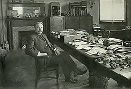 Louis Pope Gratacap at his desk