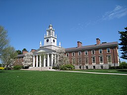 Phillips Academy, Andover, Massachusetts, USA - Samuel Phillips Hall, front facade.