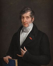 Painted portrait of Jacques-Joseph Champollion-Figeac in the Musée Champollion (Vif, Isère)