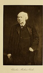 Charles Mathew Clode
Identifier: historicalcatalo00fryf (find matches)
Title: A historical catalogue of the pictures, herse-cloths & tapestry at Merchant taylors' hall with a list of the sculptures & engravings
Year: 1907 (1900s)
Authors:  Fry, Frederick Morris Merchant Taylors' Company
Subjects:  Merchant Taylors' Company
Publisher:  London, Chapman and Hall
Contributing Library:  Getty Research Institute
Digitizing Sponsor:  Getty Research Institute

View Book Page: Book Viewer
About This Book: Catalog Entry
View All Images: All Images From Book
Click here to view book online to see this illustration in context in a browseable online version of this book.

Text Appearing Before Image:
1. CHARLES MATHEW CLODE, C.B. Alexander Macdonald, b. 1862. Three-quarter length, life-size, standing fronting, head slightlyto his right; black coat and overcoat, blue tie ; right handhanging down and holding gloves, fingers of left hand thrust intopocket; badge of C.B. in top corner to his left beneath name.Signed. Canvas, 54 inches high x 36 inches. Purchased in 1894. Posthumous portrait. At a Court held on December 15, 1893, the Masterand Wardens reported with regard to a memorial of the late Mr. C. M. Clode, 6 That they are unanimously of opinion that a most fitting and desirable memorial of their latecolleague would be his portrait. They have had the advantageof seeing one which is in course of execution by Mr. A.McDonald, and which they consider an excellent and pleasinglikeness, when it was resolved that the report be approved andadopted. In the Cash Book for 1894 is the following item:April 9, Paid Mr. A. McDonald for the portraitof the late Mr. C. M. Clode. . . £136 10s. 42
Text Appearing After Image:
Son of George John Clode, of Bishopsgate Street Without?wine merchant. Born July 5, 1818 ; educated privately; admitted a solicitor,1841 ; married Charlotte, daughter of J. Richards. Freedom byPatrimony, 1848 ; Livery, 1848 ; Court, 1864 ; Warden, 1864,1866, 1884 and 1886 ; Master, 1873 ; Solicitor to the War Office,1858-1876 ; called to the Bar of the Inner Temple, 1862 ; LegalUnder Secretary to the War Department, 1876-1880 ; C.B., 1880 ;J.P. for Middlesex; F.S.A. Author of The Military Forcesof the Crown (1869), The Administration of Justice underMilitary and Martial Law (1872), Memorials of the Guild ofMerchant Taylors (1875), Early History of the Guild ofMerchant Taylors (1888), Titus Oates and the MerchantTaylorsCompany (1890), Life of Sir John Yorke (1891), London During the Great Rebellion (1892). Died November4, 1893 ; buried at Brompton Cemetery.1 In St. Helens Church, Bishopsgate, a Memorial Brass wasplaced in 1894 with the following inscription: 66 In memory of Charles Mat

Note About Images

Please note that these images are extracted from scanned page images that may have been digitally enhanced for readability - coloration and appearance of these illustrations may not perfectly resemble the original work.