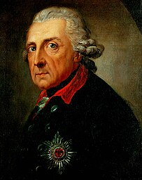 
Frederick II (the Great), King of Prussia, aged 68