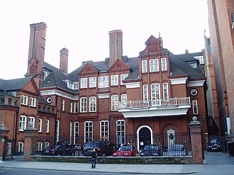 Lowther Lodge, Kensington Gore, London, England. Headquarters of the Royal Geographical Society. Designed by Richard Norman Shaw, built 1873-5