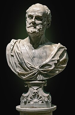 Heraclitus (1705), by Giuseppe Torretti. Portego, Ca' Rezzonico, Venice 