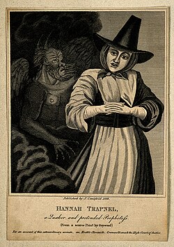 
Hannah Trapnel, a Quaker and a pretended prophet. Line engraving after R. Gaywood, 1823.

Iconographic Collections
Keywords: engravings; Fraud; portrait prints; Robert Gaywood; prophets; quakers; Hannah Trapnel; trapnel, hannah