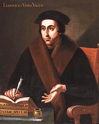 Retrato del insigne humanista español Juan Luis Vives (1492-1540).