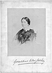 Geraldine Endsor Jewsbury (22 August 1812 – 23 September 1880) was an English novelist, woman of letters, and reviewer for English publishers. est date of pic as 1880