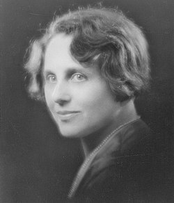 Austrian writer and feminist Helene Scheu-Riesz, photograph by Georg Fayer, Vienna. Taken some time before 30 June 1939.