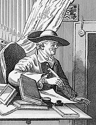 English librettist Thomas Morell (1703-1784) by James Basire (1730-1802) after William Hogarth (1697-1764). Etching published by Jones and Co, Temple of the Muses, Finsbury Square, London, 1763.