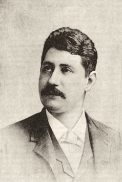 1890 photograph of organist, conductor, and composer Max Spicker