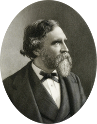 Portrait of Liberal Republican and journalist Samuel Bowles of Massachusetts.