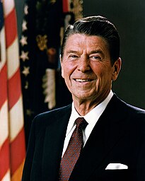 Official portrait photograph of Ronald Reagan, 1981