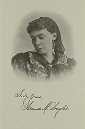 American writer Amanda Minnie Douglas, signed by the author
