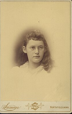 Grace Fallow Norton (ca. 1890). Photo courtesy of the Northfield Historical Society.