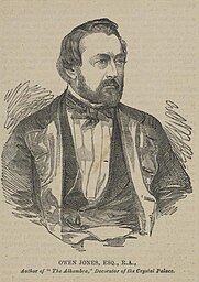 A portrait from the Welsh Portrait Collection at the National Library of Wales. Depicted person:  Owen Carter Jones – Welsh architect (1809–1874)