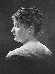 Photograph of American writer Kate Sanborn. From Kate Sanborn: July 11, 1839, July 9, 1917 by Edwin Webster Sanborn, McGrath-Sherrill Press, 1918. Caption reads: 