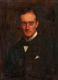 Portrait of William Paton Ker (1855-1923) by Johnstone Forbes-Robertson (1853–1937), Oil on canvas, 78 x 52.1 cm, painted c. 1880-1890s.
In the collection of the Hunterian Art Gallery at the University of Glasgow.