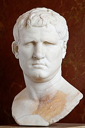 Portrait of M. Vipsanius Agrippa of the Gabii type. Marble, ca. 25–24 BC. From Gabii.