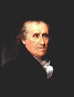 Portrait of Benjamin Waterhouse at the age of 79,