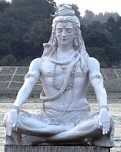 The great Shiva ji's meditating statue at Rishikesh 
