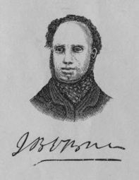 Portrait of the Irish Chartist leader, taken from a book of his published postumously.