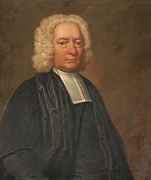 Portrait of Joseph Trapp (1679-1747), English High Church Anglican clergyman, academic, poet (of occasional verse), dramatist, and pamphleteer, Oxford University's first Professor of Poetry (1708-1718).
In the collection of Bodleian Libraries, University of Oxford; Oil on canvas, 73.5 x 61 cm